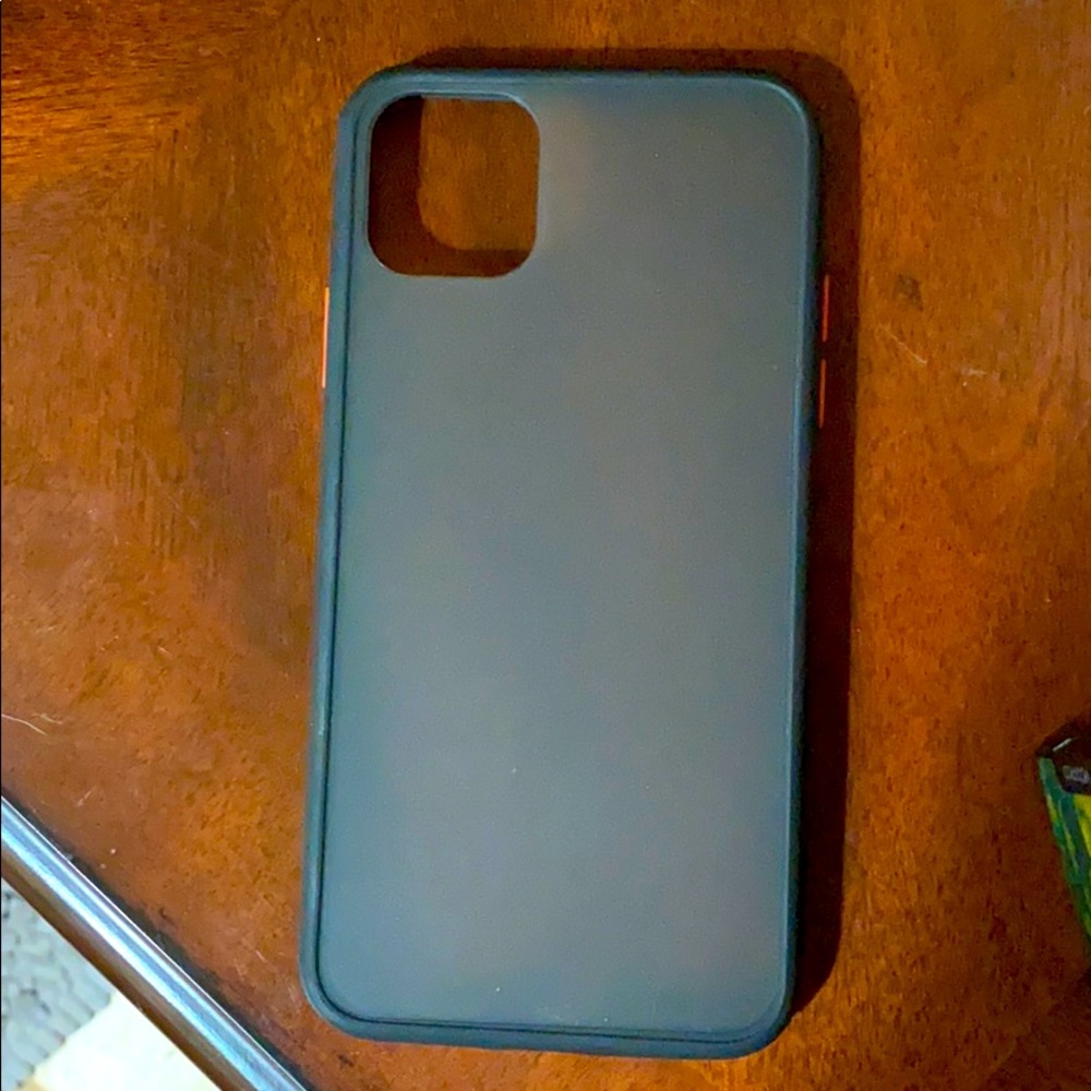 iPhone 11 max pro grey and black matte phone case